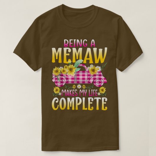 ミューだから私の人生は完全なヒマワリになる Tシャツ (デザイン正面)