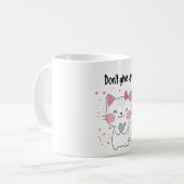 ミューは君を応援している。起きな与えさい! コーヒーマグカップ (正面左)