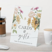 ミューひまわり秋フローラカードとギフトサイン 台座サイン (インサイチュ)