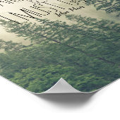 ミューア引用文山々が呼び出している ポスター (角)