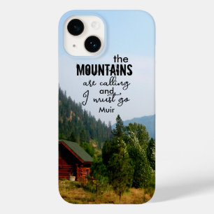 ミューア引用文山々は自然写真を呼び出している Case-Mate iPhone 14ケース