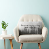 ミューア引用文山は黒と白を呼んでいる ランバークッション (椅子)