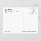 ミューア・ウッズハガキ ポストカード (裏面)