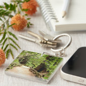 ミューア・ウッズ・パスII自然写真 キーホルダー (正面右)