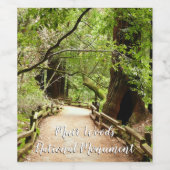 ミューア・ウッズ・パスII自然写真 ワインラベル (シングルラベル)