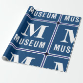 ミュージアムサインラッピング紙 ラッピングペーパー (アンロールド)