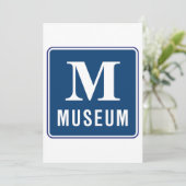 ミュージアムサイン招待状 招待状 (スタンド正面)