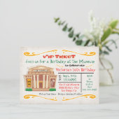 ミュージアムバースデーパーティー招待チケット 招待状 (スタンド正面)