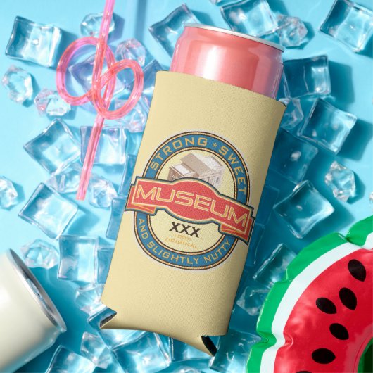 ミュージアムパーソナライズされたラバーズセルツァークーラーボックス スリム缶クーラー (インサイチュ 夏)