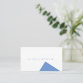 ミュージアムミニマルアングルフロント無地のとバック 名刺 (スタンド正面)