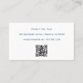 ミュージアムミニマルセンターの表裏QRコード 名刺 (裏面)