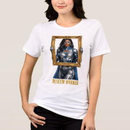 ミュージアムワーカーのスーパーヒーローTシャツ トライブレンドＴシャツ