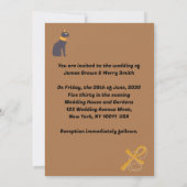 ミュージアム歴史恐竜ラブキッズ結婚ズ 招待状 (裏面)