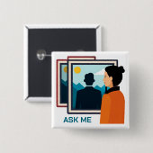 ミュージアム頼ドキュメント 缶バッジ (正面&裏面)