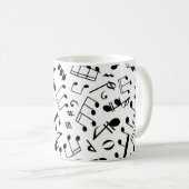 ミュージカクラシックル音符 コーヒーマグカップ (正面右)