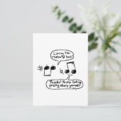 ミュージカルおもしろいの賛辞Cartoon:バージョンII ポストカード (スタンド正面)