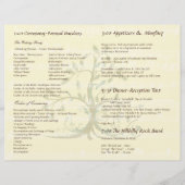 ミュージカルお洒落ツリー結婚式 プログラム (裏面)