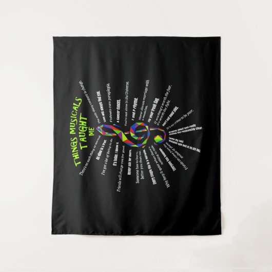 ミュージカルから学んだ3つのこと 俳優編 タペストリー (正面)