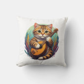 ミュージカルかわいい猫 クッション (正面)