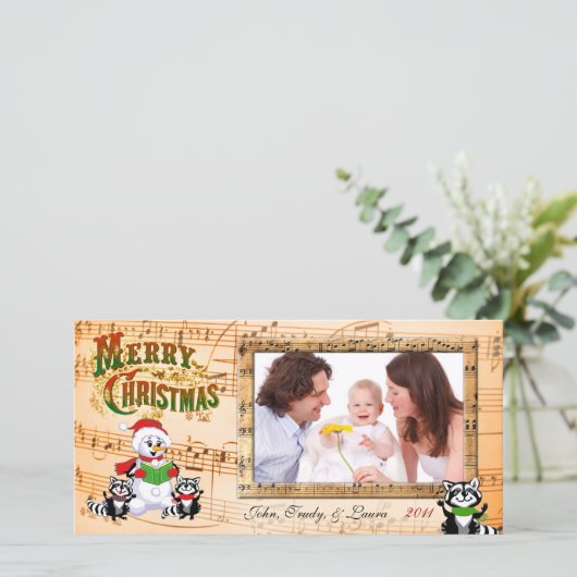 ミュージカルのクリスマス挨拶 シーズンカード (スタンド正面)