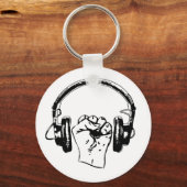 ミュージカルの上りボタン キーホルダー (正面)