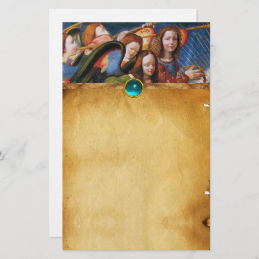 ミュージカルの戴冠式からのヴァージン 便箋 (正面/裏面)