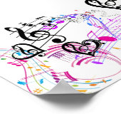 ミュージカルの色とバリューポスターのメモ ポスター (角)