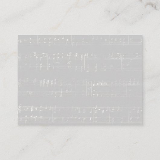 ミュージカルの赤ちゃんシャワーで本を挿入 エンクロージャーカード (裏面)