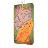 ミュージカルの高音クレフ、 音符記号カラフルの音楽シンボル カーエアーフレッシュナー (左)