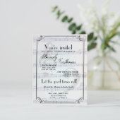 ミュージカルをテーマにしたブライダルシャワーの招待 招待状 (スタンド正面)