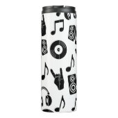 ミュージカルアクセサリ:モノクロヴィンテージパターン。 タンブラー (裏面)