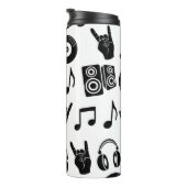 ミュージカルアクセサリ:モノクロヴィンテージパターン。 タンブラー (回転右)