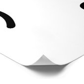 ミュージカルアクセサリ：モノクロヴィンテージパターン。 ポスター (角)