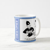 ミュージカルアコーディオンで警察官。おもしろい コーヒーマグカップ (正面右)