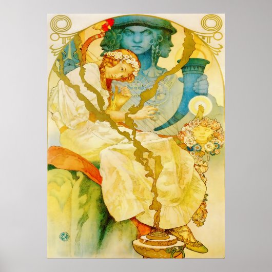 ミュージカルアールヌーボーヴィンテージ ポスター (正面)