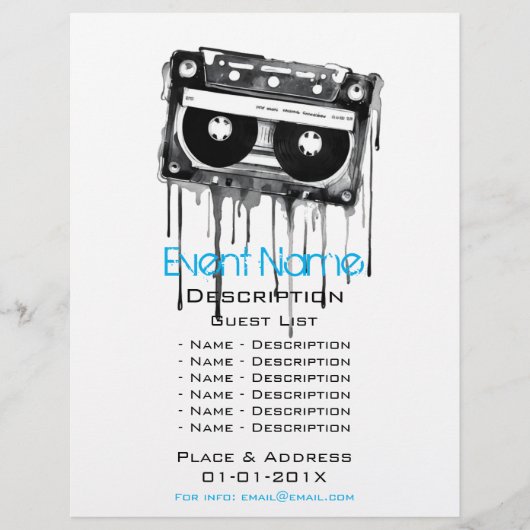 ミュージカルイベントプロモーション チラシ (正面)