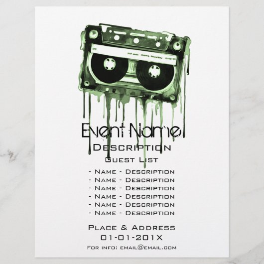 ミュージカルイベントプロモーション チラシ (正面)