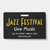 ミュージカルイベントVIPオールアクセスパス バッジ (Back)