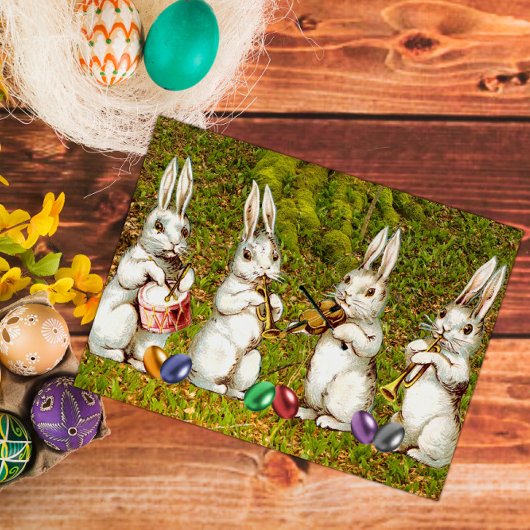 ミュージカルイースターウサギ シーズンポストカード