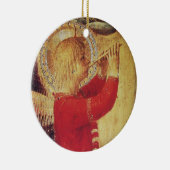 ミュージカルエンジェルインレッドと金ゴールドルビージェムストーン セラミックオーナメント (右)