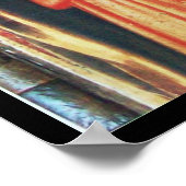 ミュージカルエンジェルインレッドと金ゴールド ポスター (角)