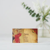 ミュージカルエンジェルインレッドと金ゴールド 名刺 (スタンド正面)