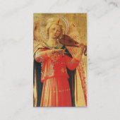 ミュージカルエンジェルインレッドと金ゴールド 名刺 (裏面)