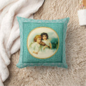 ミュージカルエンジェルズブルーヴィンテージ クッション (ブランケット)