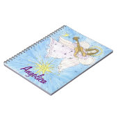 ミュージカルエンジェルパーソナライズされた、名前 ノートブック (左側)