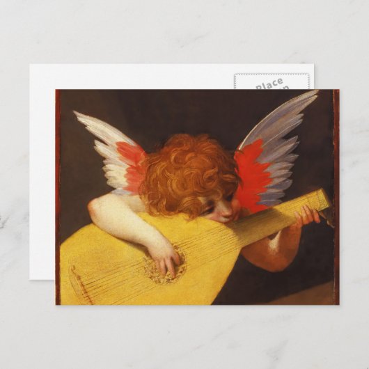 ミュージカルエンジェルヴィンテージクリスマス シーズンポストカード (正面/裏面)