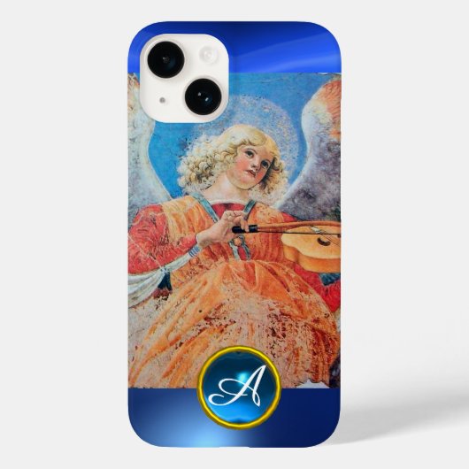 ミュージカルエンジェル、ブルーサファイアモノグラム Case-Mate iPhoneケース (裏面)