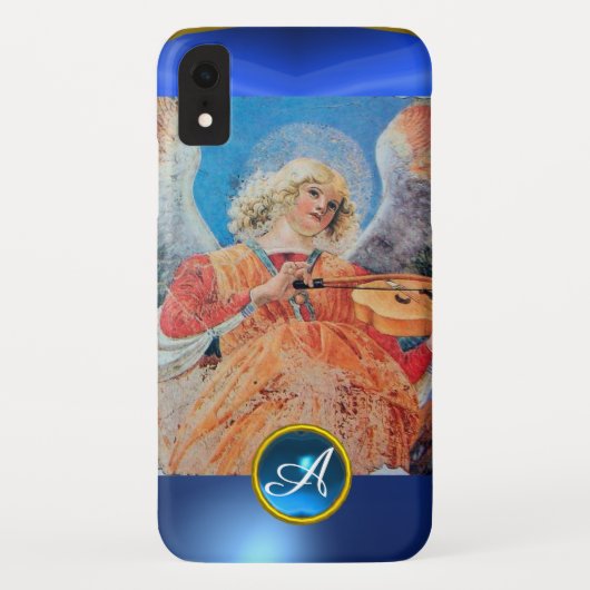 ミュージカルエンジェル、ブルーサファイアモノグラム Case-Mate iPhoneケース (裏面)