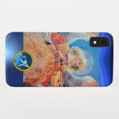 ミュージカルエンジェル、ブルーサファイアモノグラム Case-Mate iPhoneケース (裏面(横))