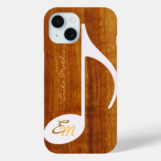 ミュージカルカスタムノートオンウッド Case-Mate iPhoneケース (裏面)